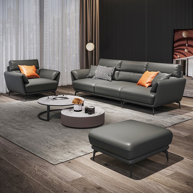bộ ghế sofa da bò italia chất lượng